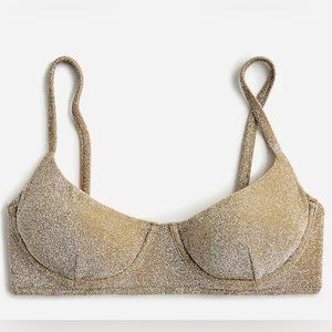 Jcrew sparkle bikini top